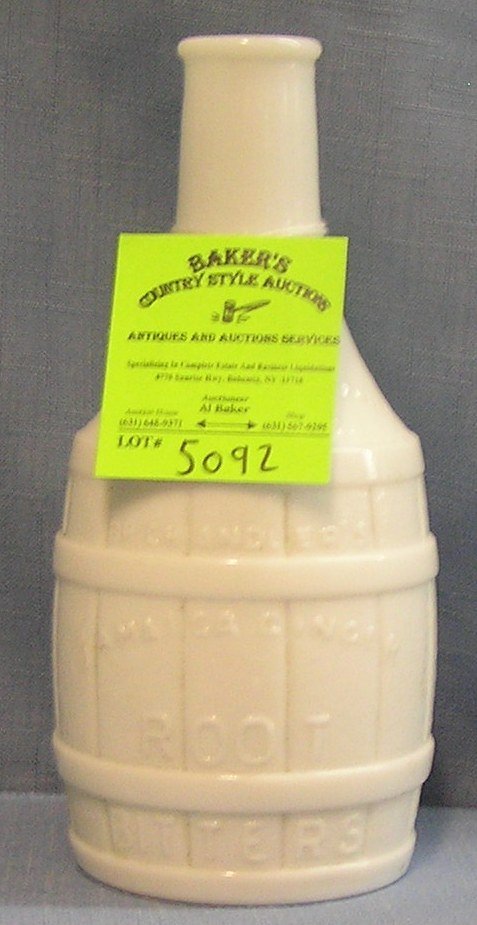 Vintage milk glass Jamaican ginger root bitters bottle: Vintage milk glass Jamaican ginger root bitters bottle $40.00-$50.00