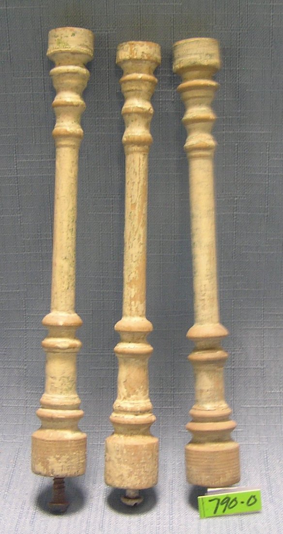 wooden train station pillars for tin ives RR station: Group of three antique wooden train station pillars for the old all tin ives rail road station circa early 1900's $40.00-$50.00