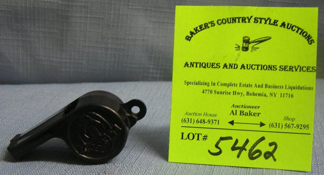 Vintage Jack Webb Dragnet whistle: Vintage Jack Webb drag net whistle circa 1950’s $50.00-$75.00