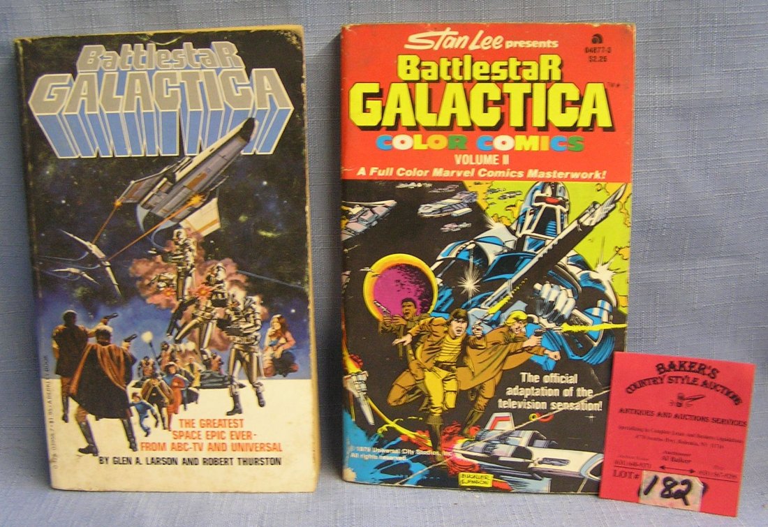 Pair of vintage Battle star Galactica books: Pair of vintage Battle star Galactica books est. value $20.00-$25.00