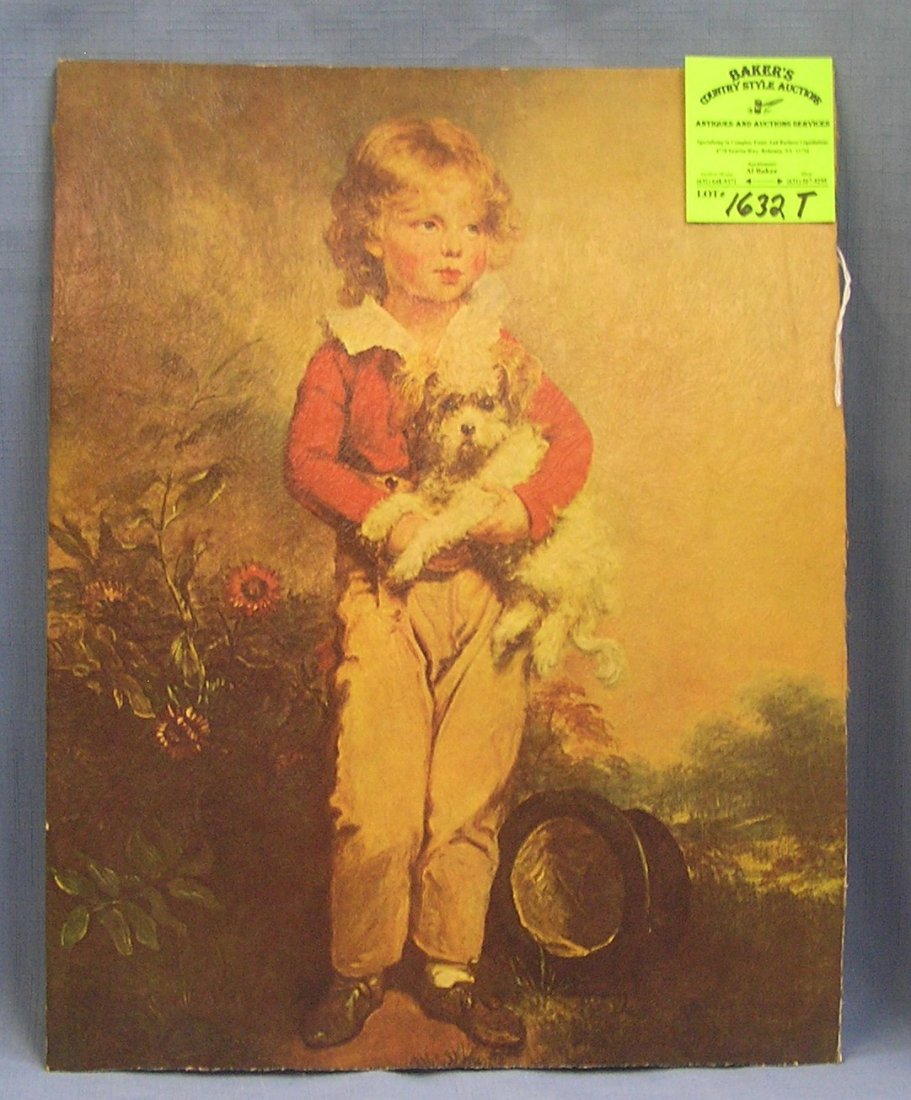 Vintage painting on board style print titled "Master: Vintage painting on board style print titled "Master Simpson" est. value $25.00-$30.00