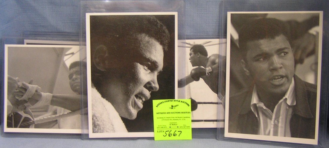Group of vintage Muhammad Ali photo post cards: Group of vintage Muhammad Ali photo post cards $40.00-$50.00
