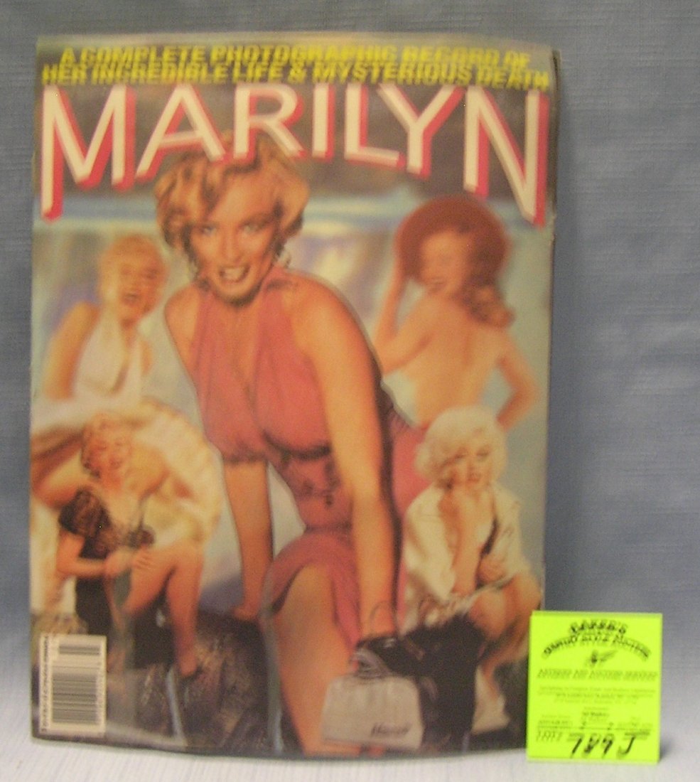 Vintage Marilyn Monroe collector's magazine: Vintage Marilyn Monroe photo illustrated 90 page limited edition collector's magazine, complete coverage of her whole life from beginning to end est. value $30.00-$35.00