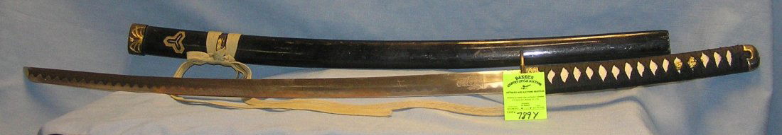 Vintage shark skin handled type 41" Samurai sword: Vintage shark skin handled type 41" Samurai sword with case circa 1970's est. value $225.00-$250.00
