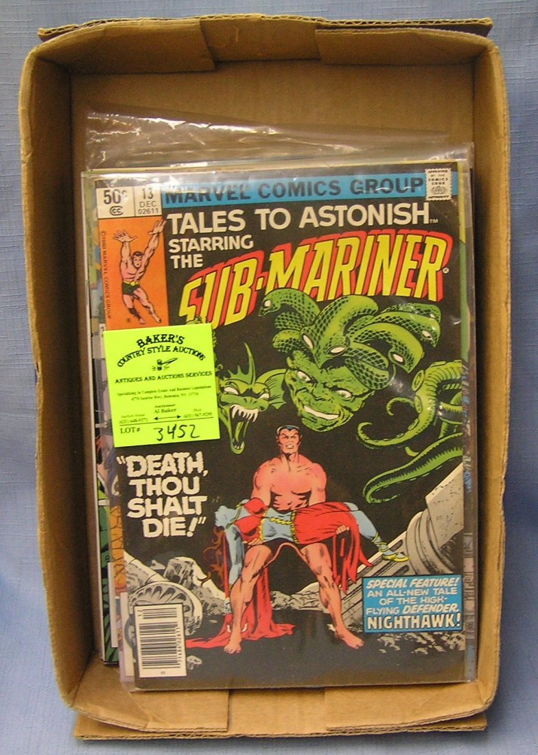 Collection of vintage Marvel super hero comic books: Collection of vintage Marvel super hero comic books featuring Sub Mariner, Punisher Nam’, Elf Quest, Rawhide Kid and more est. value $50.00-$60.00