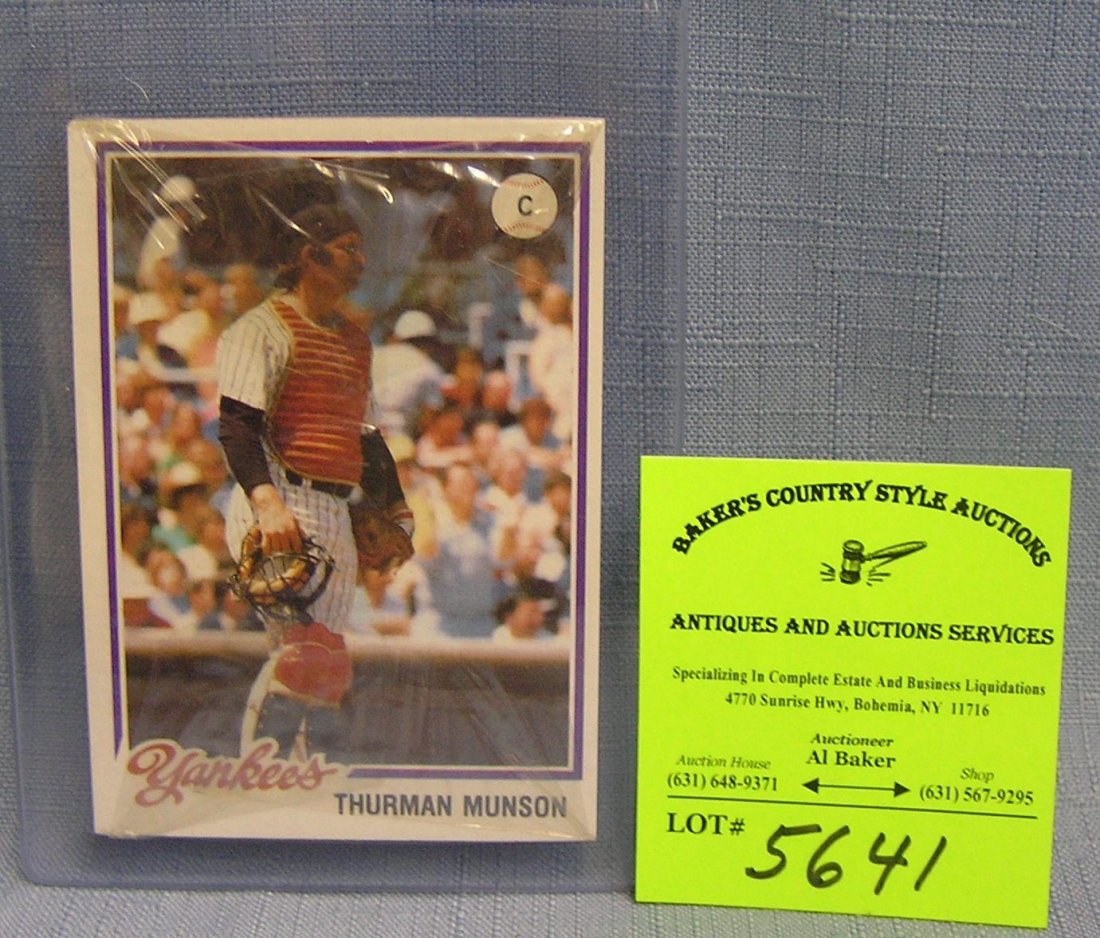 Vintage Topps and Burger King all star baseball card: Vintage Topps and Burger King all star baseball card set includes Thurman Munson $25.00-$30.00