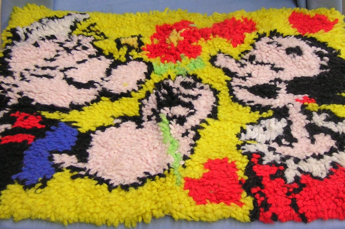 Vintage Popeye and Olive Oil area rug: Vintage Popeye and Olive Oil area rug $40.00-$50.00
