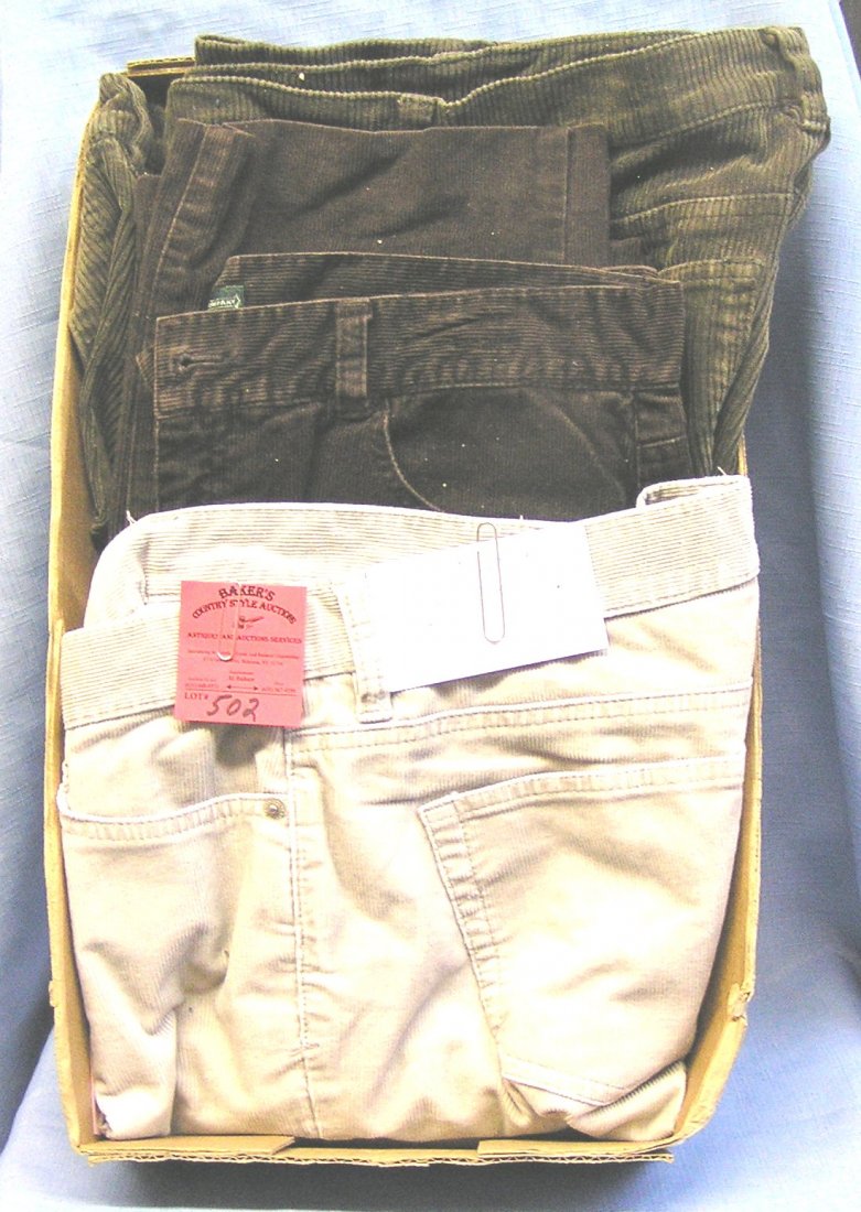 Corduroy pants by Ralph Lauren: Group of vintage Corduroy pants by Ralph Lauren est. value $40.00-$50.00