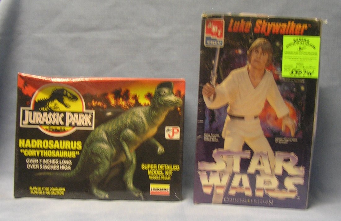 Pair of mint and sealed toy model kits: Pair of mint and sealed toy model kits includes Luke Skywalker of Star Wars est. value $40.00-$50.00