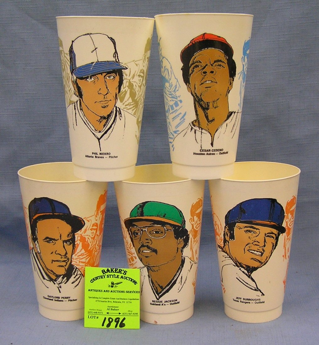 Group of early baseball all star cups: Group of early baseball all star cups est. value $60.00-$70.00