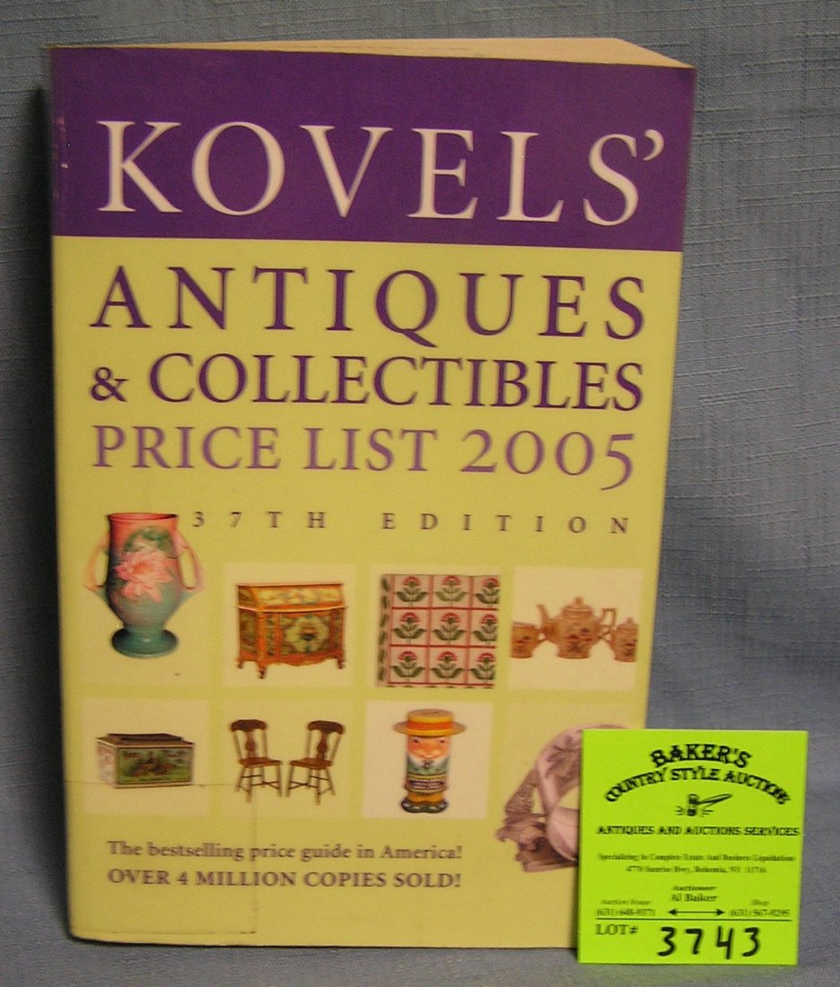 Antiques and collectibles price guide: Antiques and collectibles price guide est. value $25.00-$30.00