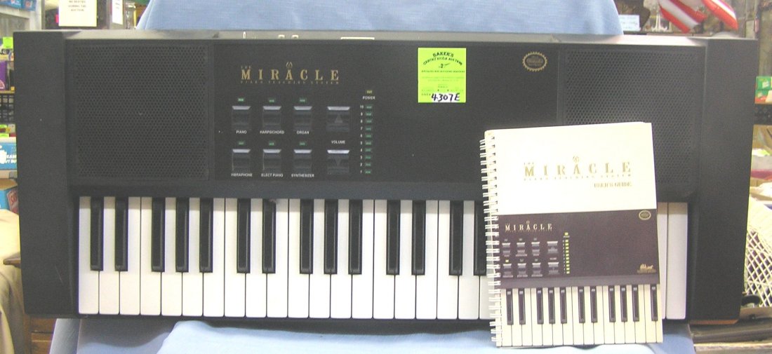 The miracle piano taching keyboard system: The miracle piano taching keyboard system with original user's guide $75.00-$100.00