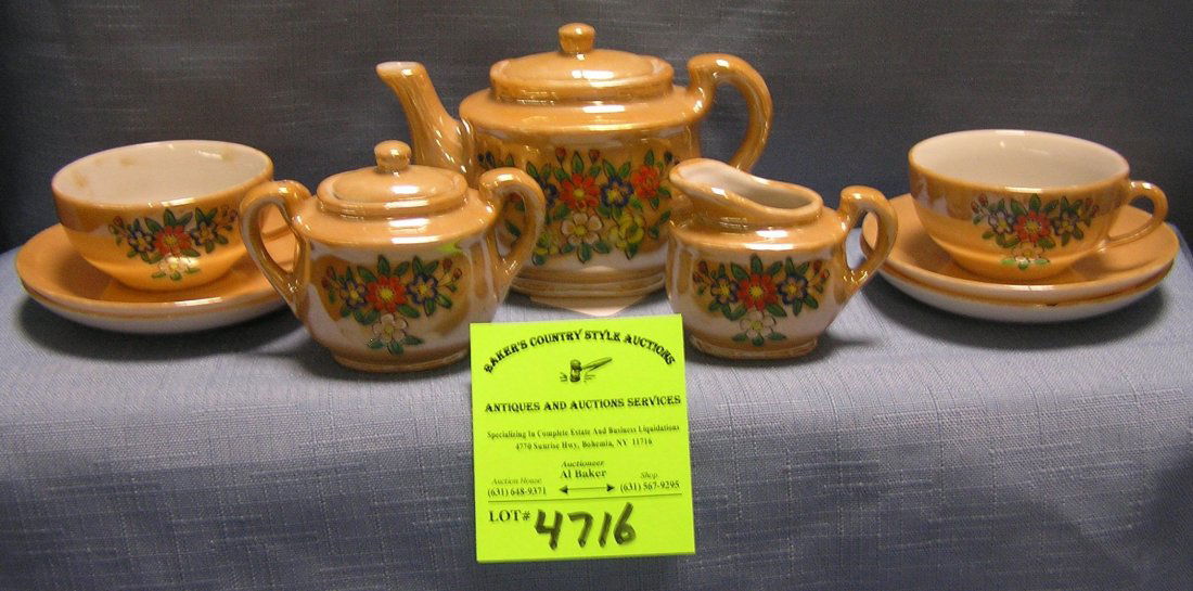 Nine piece Occupied Japan childs tea set: Nine piece Occupied Japan childs tea set $35.00-$40.00