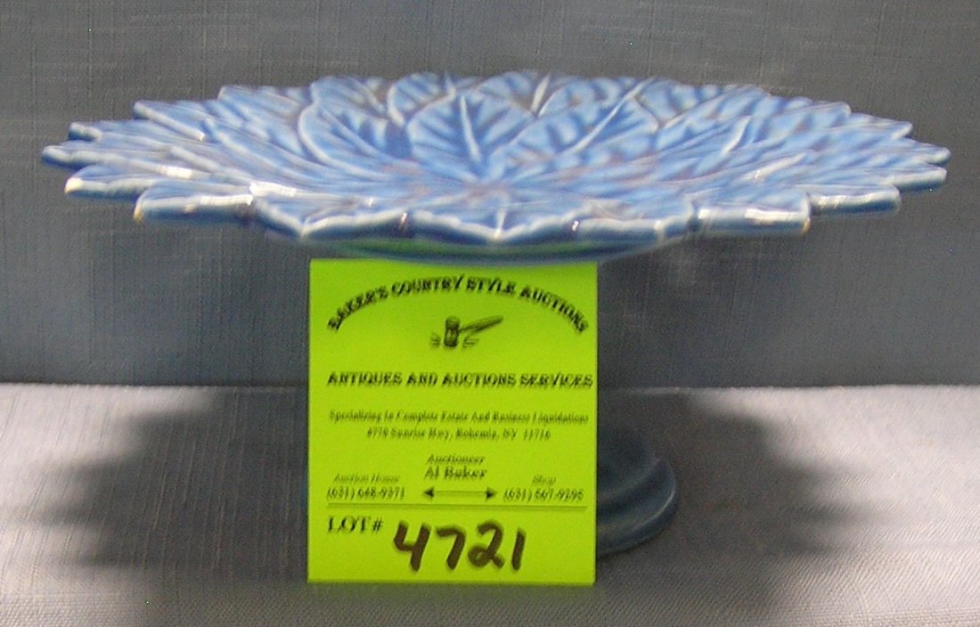 Vintage art pottery cake stand: Vintage art pottery cake stand $30.00-$35.00