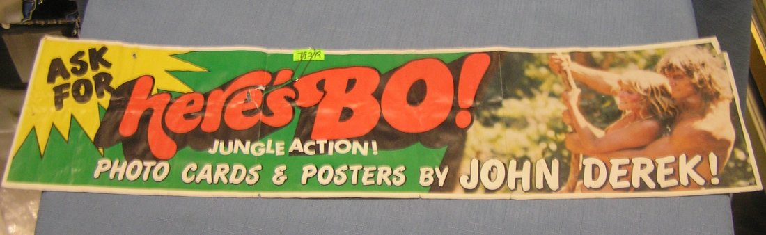 Original Here’s Bo jungle action photo card: Original Here’s Bo jungle action photo card and poster advertising store display poster $25.00-$30.00
