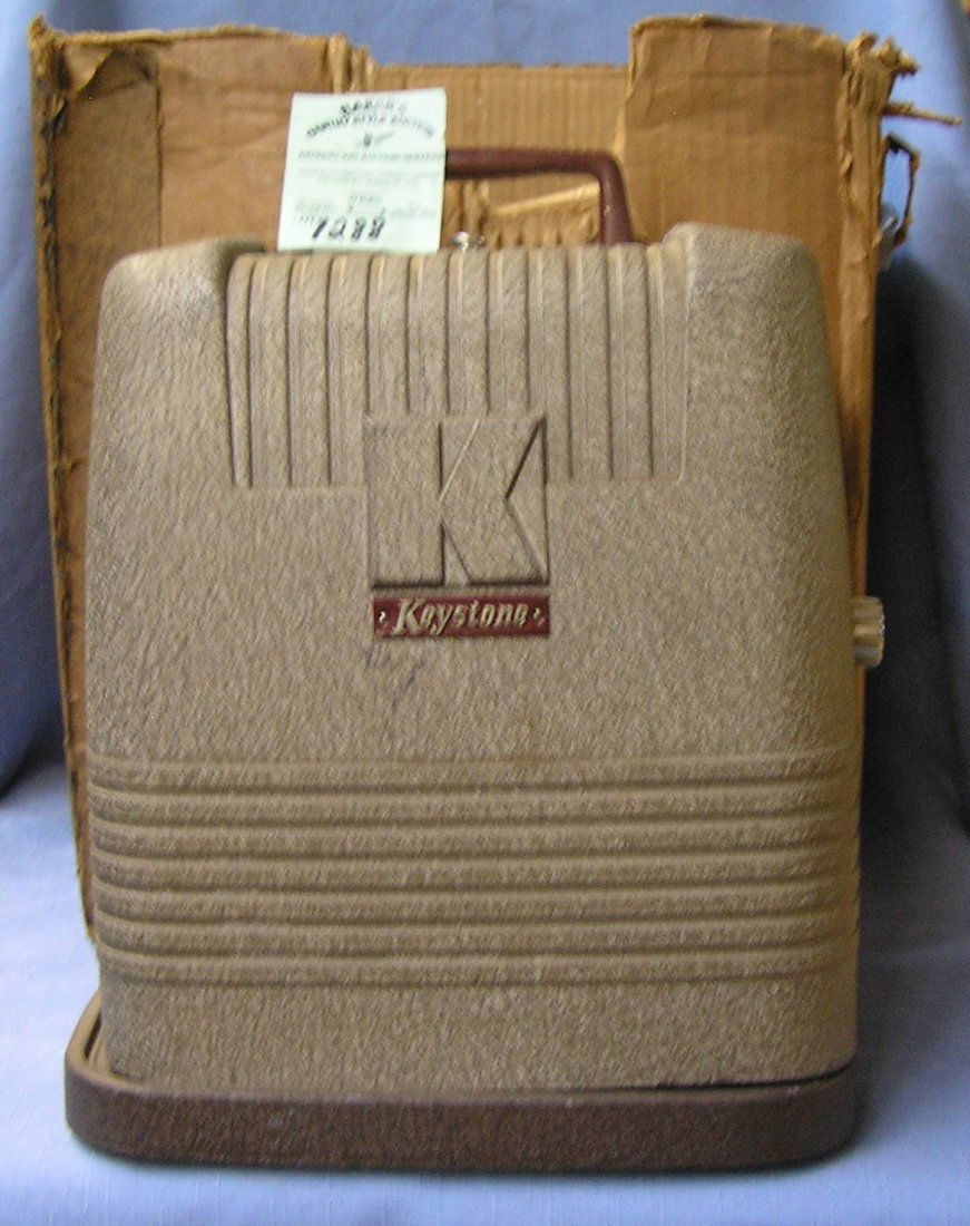 Early Keystone movie projector with original box: Early Keystone movie projector with original box est. value $75.00-$100.00