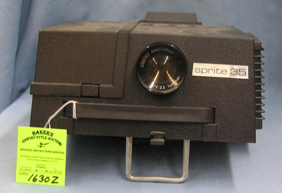 Vintage electric slide projector Sprite 35: Vintage electric slide projector Sprite 35 by Airequipt with original box est. value $150.00-$200.00