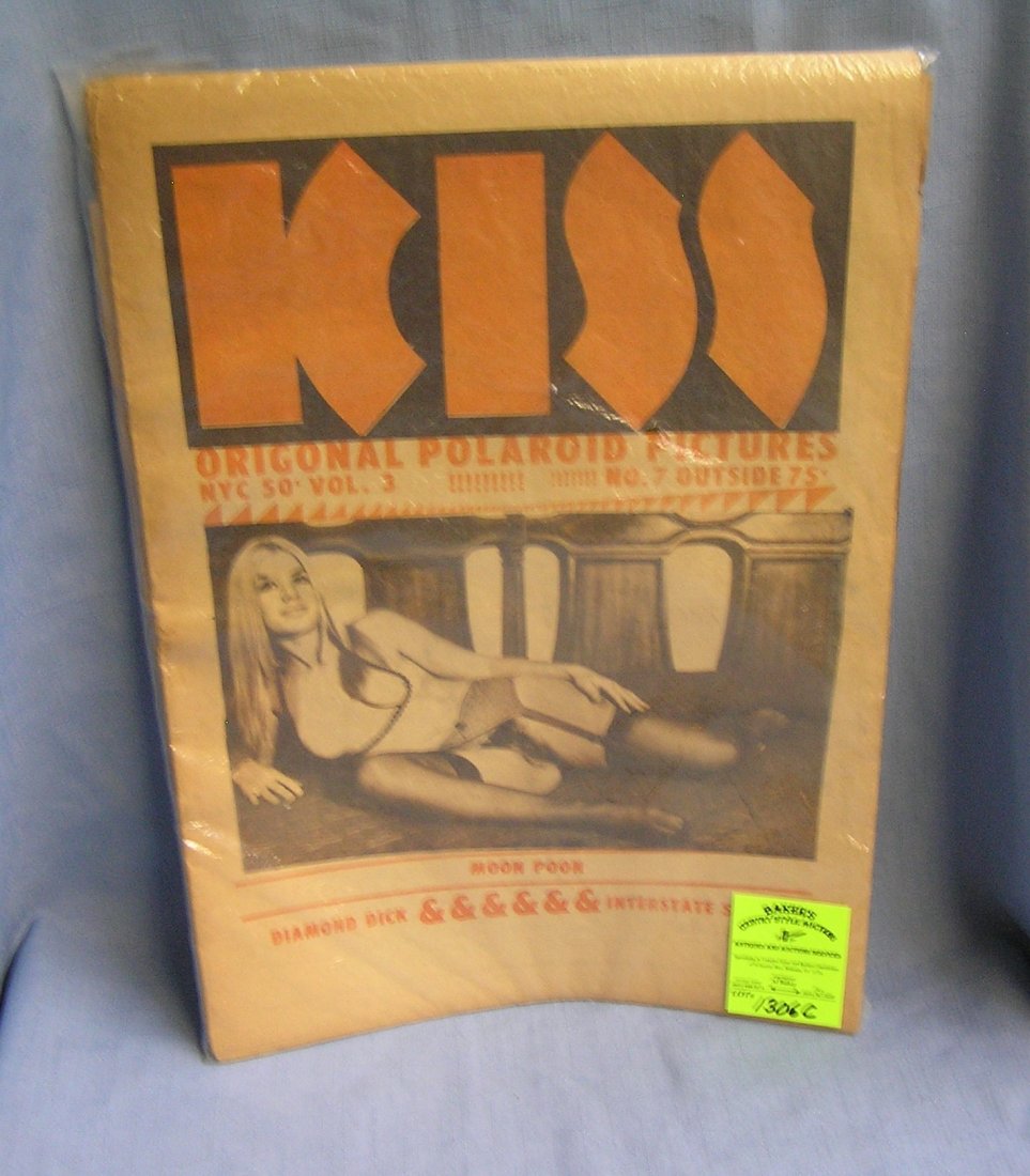 Group of 4 vintage KISS erotica newspapers: Group of 4 vintage KISS erotica newspapers circa 1960's-70's est. value $50.00-$60.00