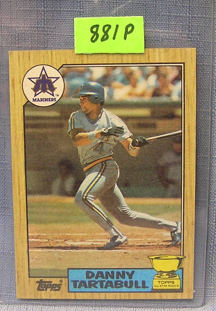 Vintage Danny Tartabull rookie baseball card: Vintage Danny Tartabull rookie baseball card $25.00-$30.00