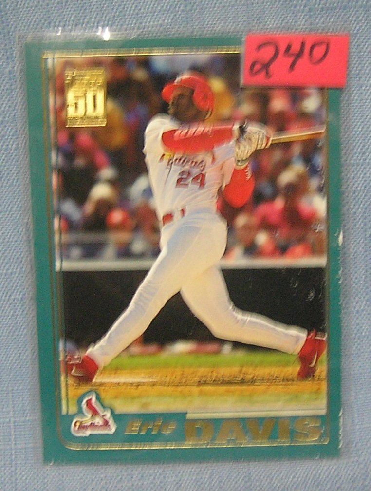 Vintage Eric Davis baseball card: Vintage Eric Davis baseball card $15.00-$25.00