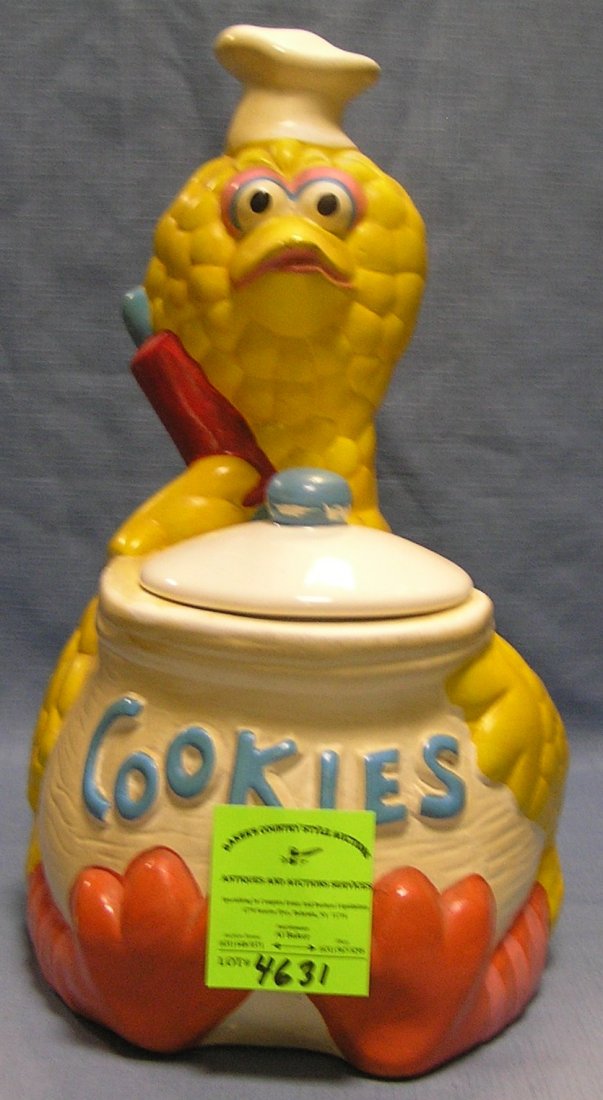Big Bird from the Muppets incorporated cookie jar: Vintage hand painted Big Bird from the Muppets incorporated cookie jar $125.00-$175.00