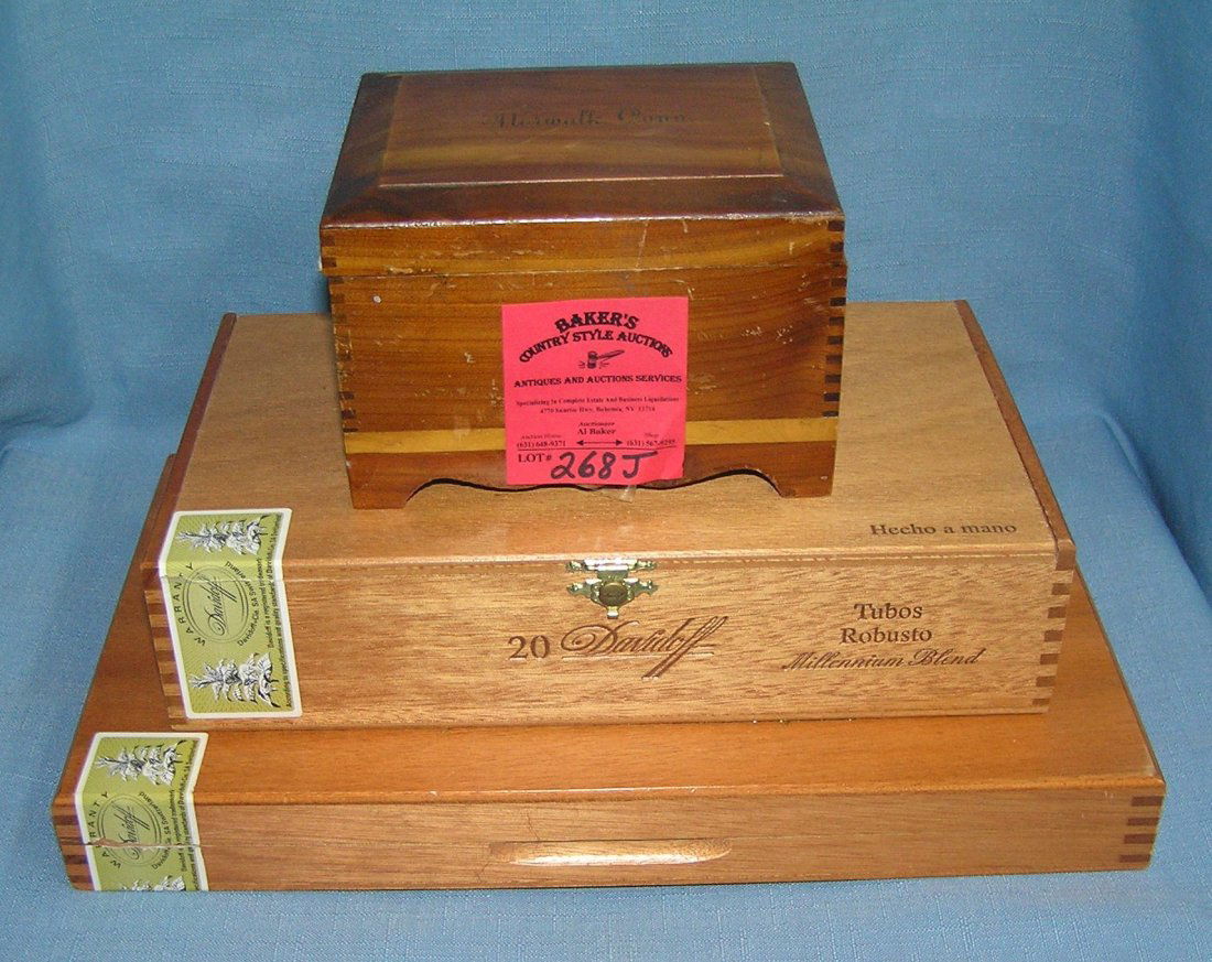 Group of 3 wood boxes: Group of 3 wood boxes est. value $35.00-$45.00
