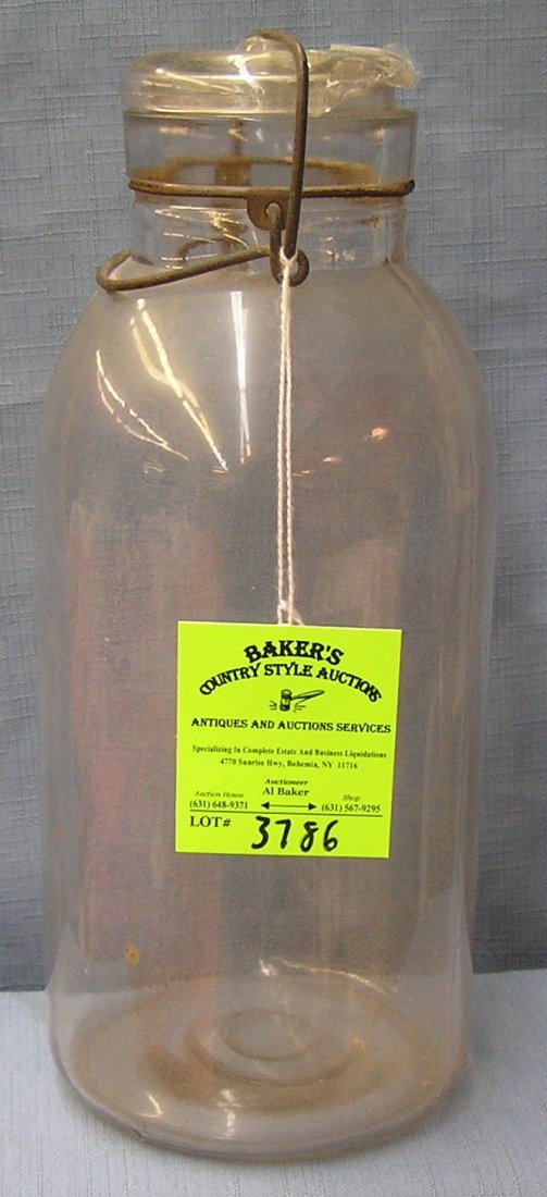 Antique canning jar: Antique canning jar est. value $15.00-$20.00