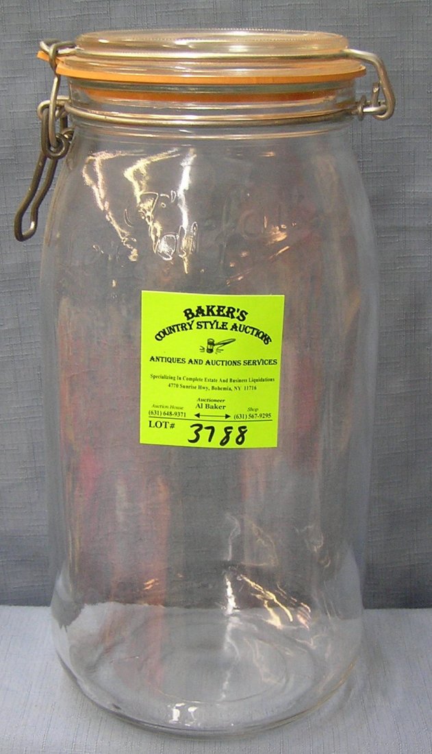 Large antique canning jar: Large antique canning jar est. value $15.00-$20.00