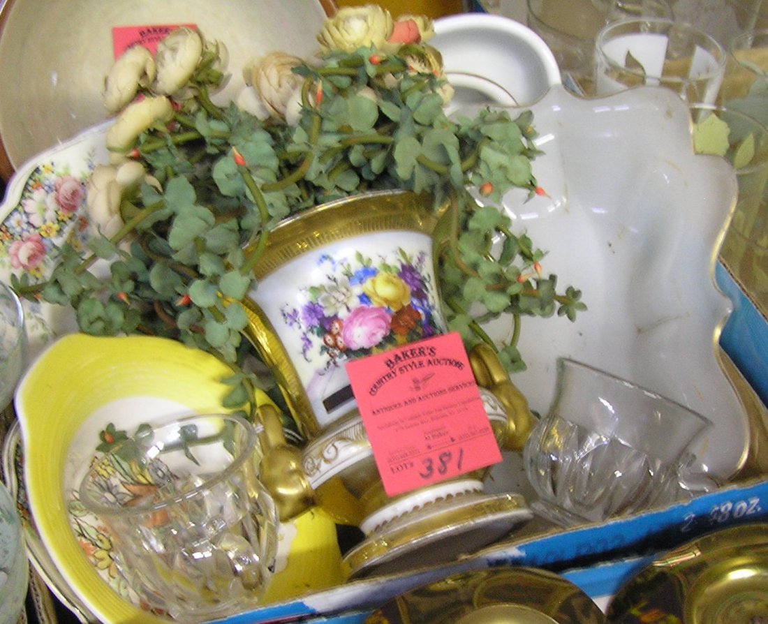 Box full of vintage estate ware: Box full of vintage estate ware est. value $40.00-$50.00