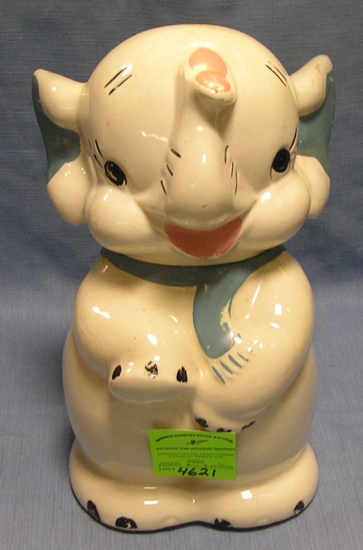 Standing elephant cookie jar by Shawnee art pottery: Standing elephant cookie jar by Shawnee art pottery $150.00-$175.00