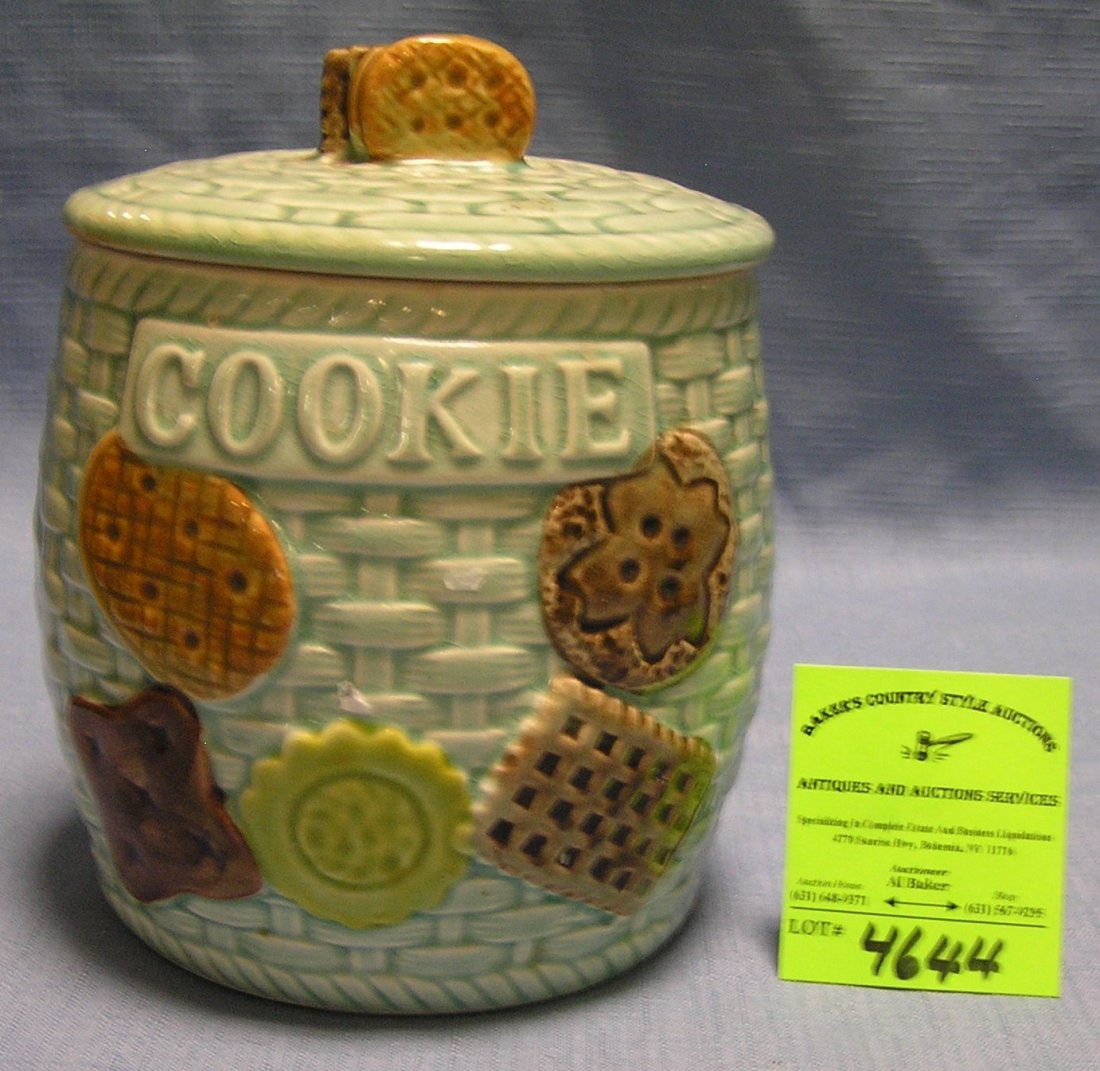 Vintage cookie decorated cookie jar circa 1930’s: Vintage cookie decorated cookie jar circa 1930’s $50.00-$75.00