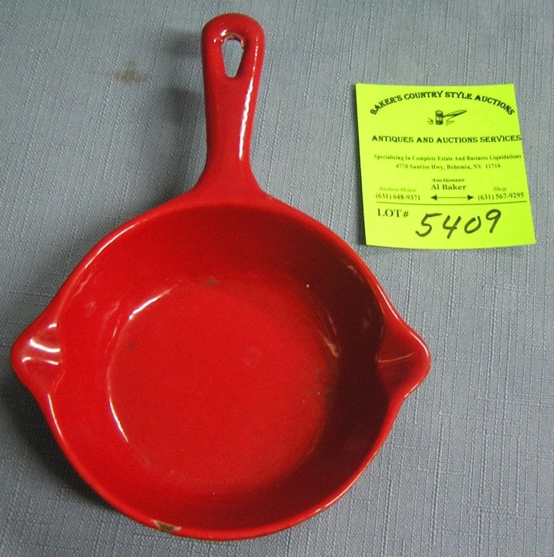 Miniature cast iron frying pan: Miniature cast iron frying pan $40.00-$50.00