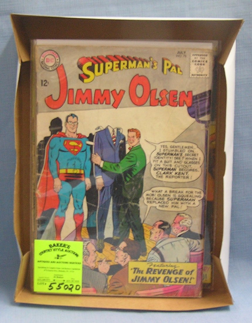 Superman's pal Jimmy Olsen comic books: Group of vintage Superman's pal Jimmy Olsen comic books est. value $35.00-$40.00