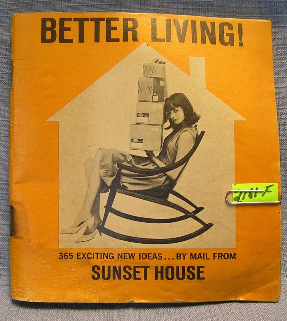 Sunset House Better Living mail order catalog: Original Sunset House Better Living home products and accessories mail order catalog with 365 items circa 1960's loaded with great products of the day est. value $25.00-$30.00