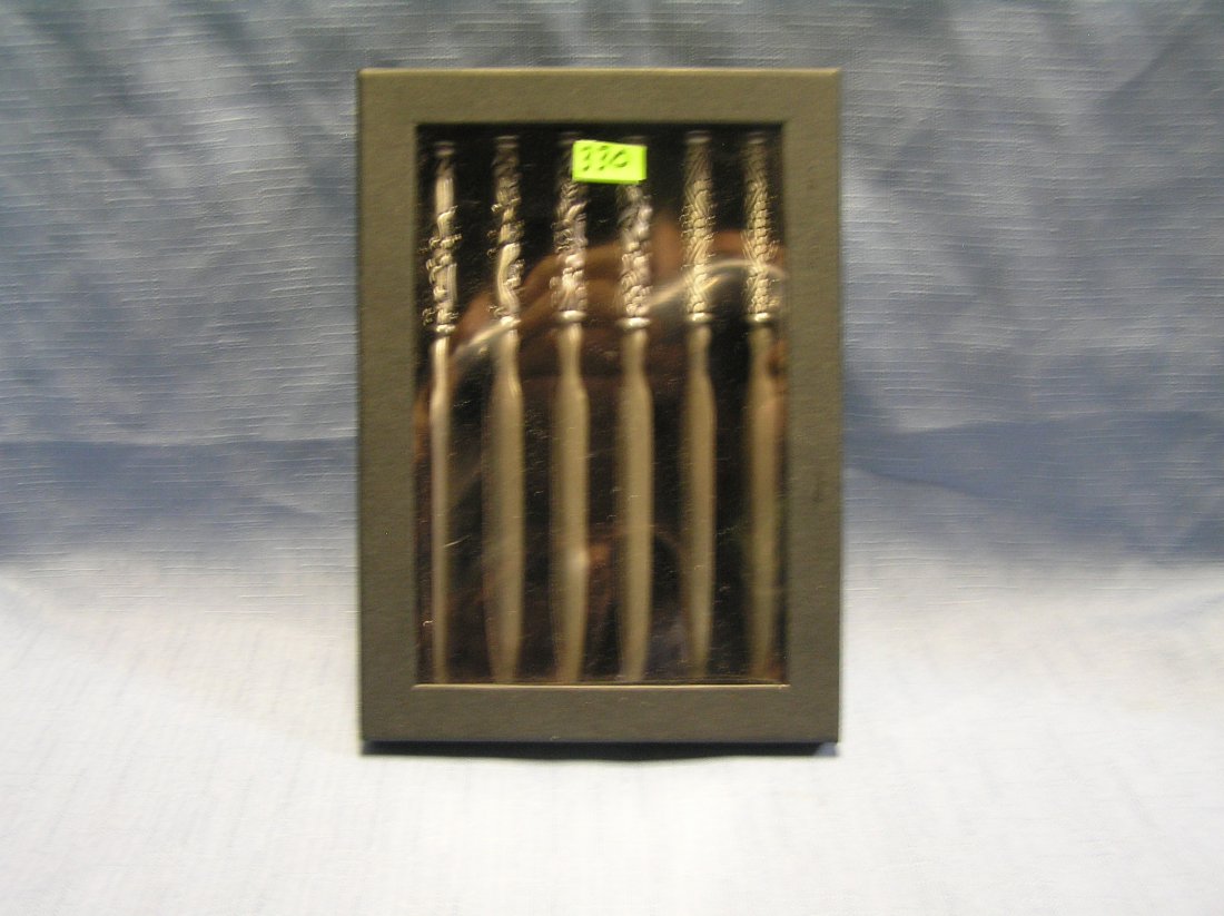 Set of six letter openers: Set of six pewter letter openers est. value $35.00-$45.00
