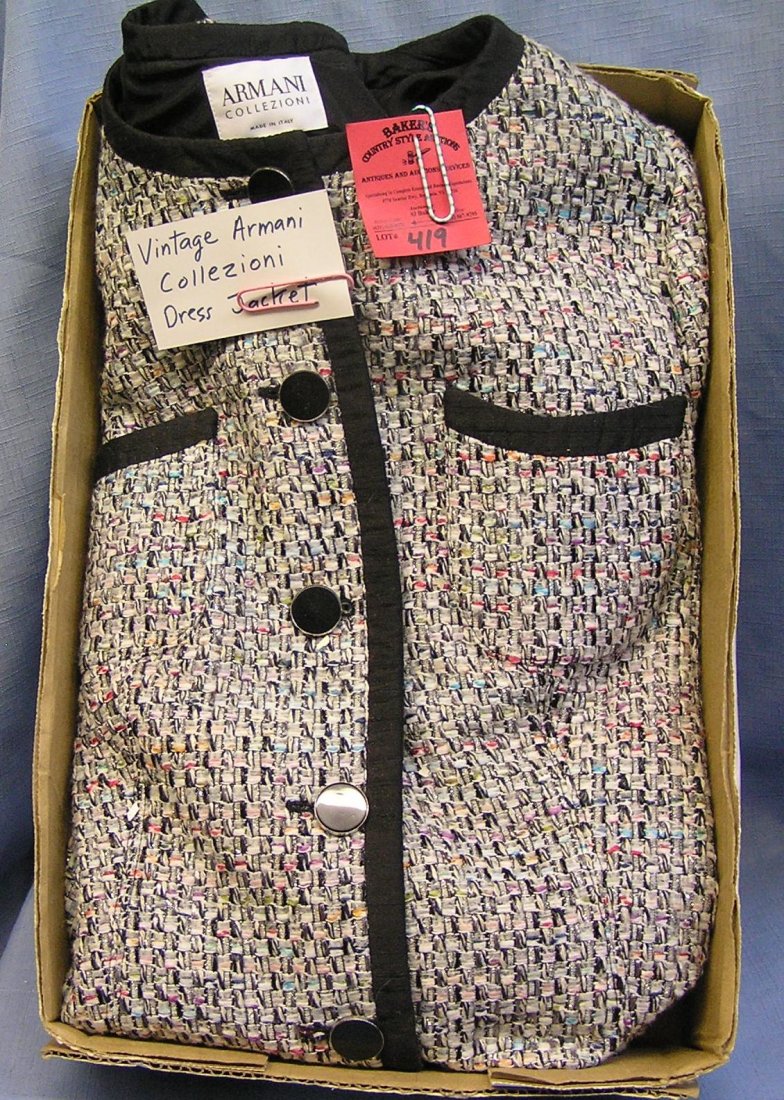Vintage Armani Collezioni dress jacket: Vintage Armani Collezioni dress jacket est. value $150.00-$200.00
