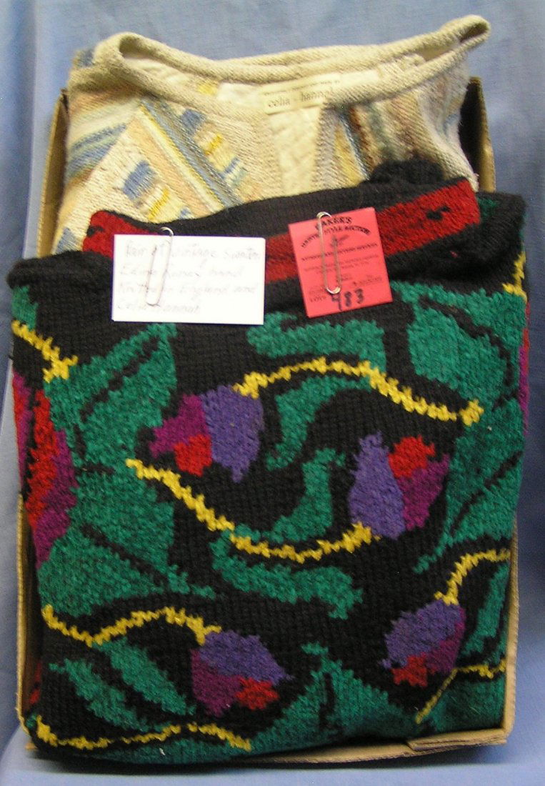 Vintage sweaters Edina Ronay and Celia Hannah: Pair of vintage sweaters Edina Ronay hand knitted in England and Celia Hannah est. value $50.00-$75.00