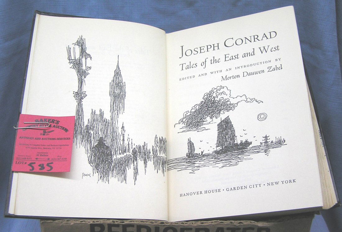 Box of vintage and antique books: Box of vintage and antique books includes Joseph Conrad est. value $75.00-$100.00