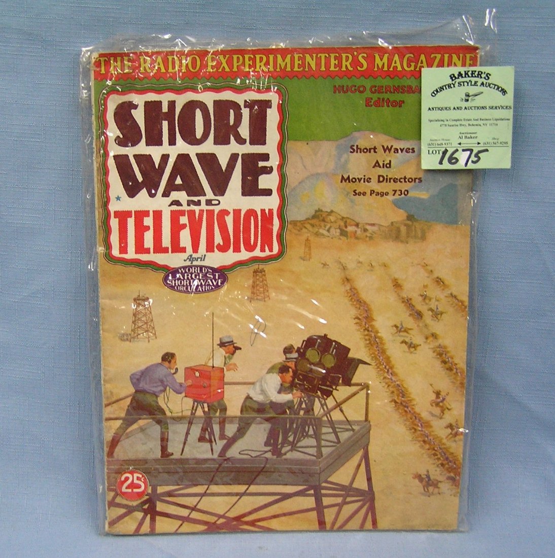 Vintage Short Wave Radio and Television magazine: Vintage Short Wave Radio and Television magazine circa 1930’s est. value $25.00-$30.00