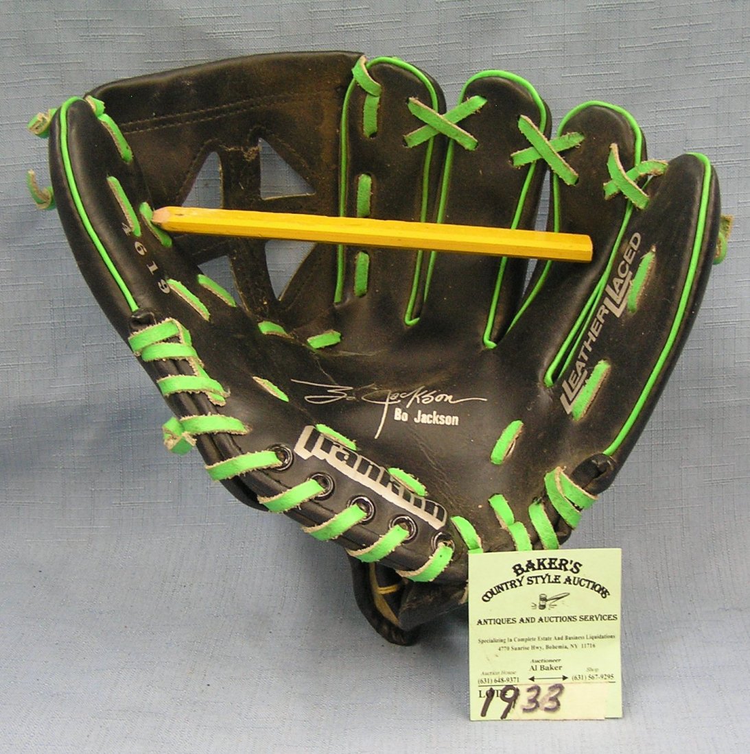 Vintage Bo Jackson baseball glove by Franklin: Vintage Bo Jackson baseball glove by Franklin est. value $40.00-$50.00