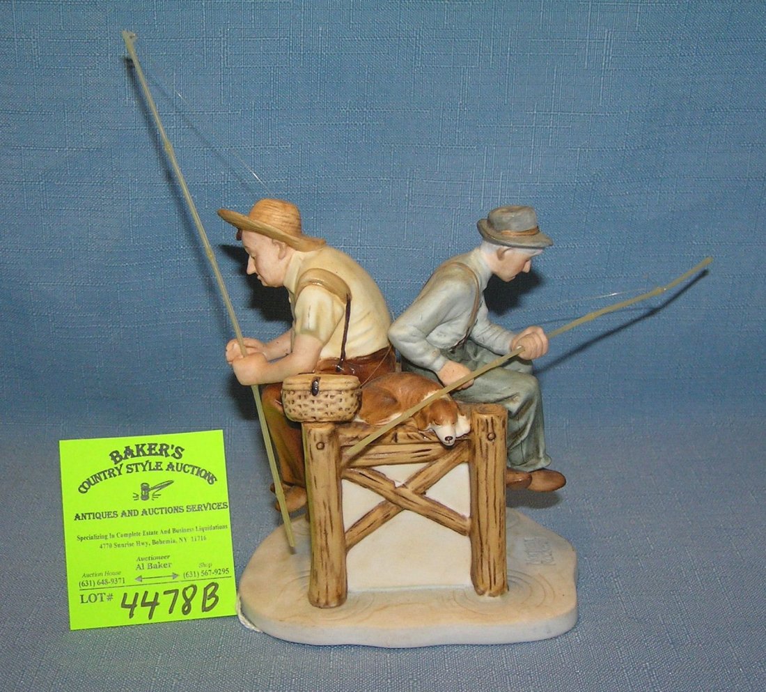 Norman Rockwell figureine titiled Summer Lazy Days: Vintage Norman Rockwell figureine titiled Summer Lazy Days Mfg. by Gorham est. value $35.00-$40.00