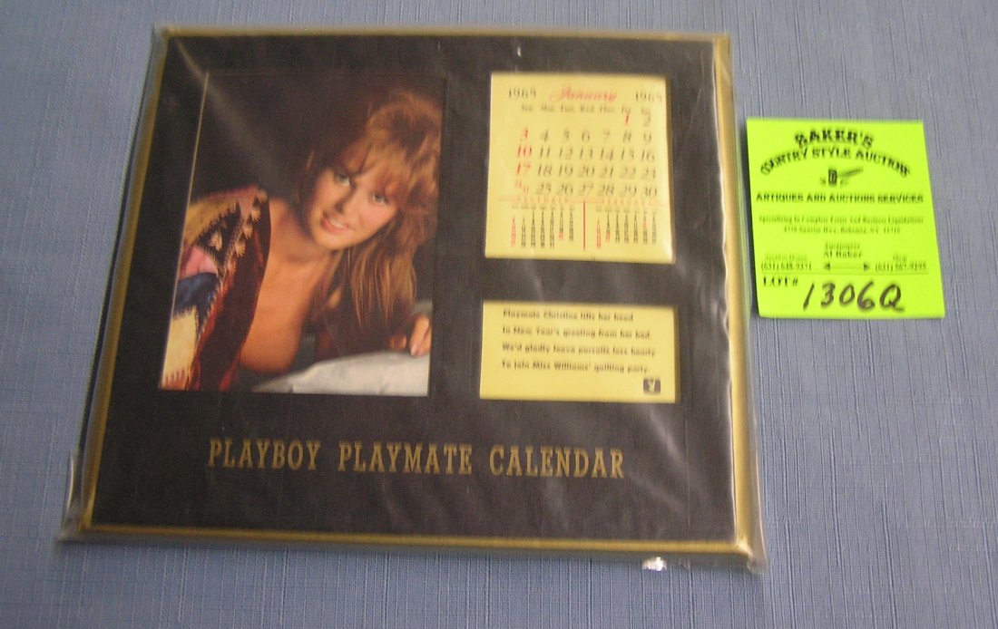 Vintage unused Playboy Playmate calendar: Vintage unused Playboy Playmate calendar circa 1965 est. value $30.00-$40.00