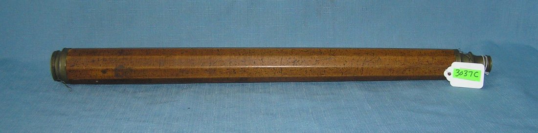 Antique brass and wood telescope: Antique brass and wood telescope est. value $200.00-$225.00