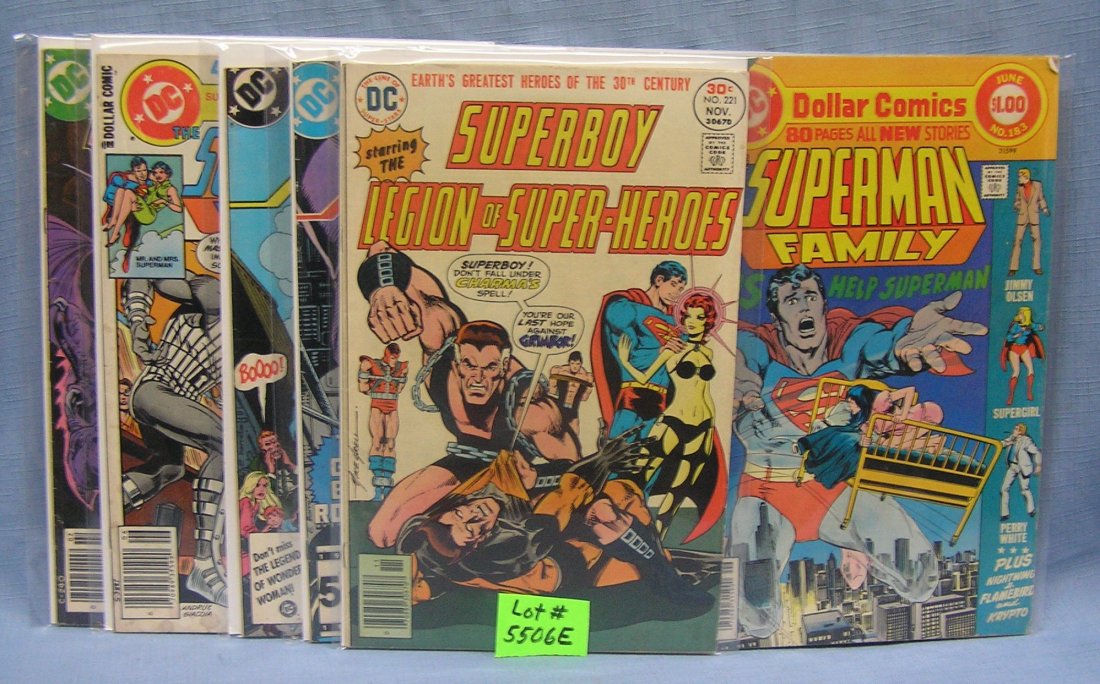 Group of vintage Superman comic books: Group of vintage Superman comic books est. value $50.00-$65.00