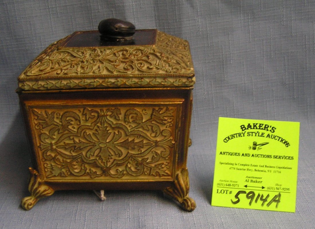 Fancy decorated trinket box: Fancy decorated trinket box est. value $35.00-$40.00