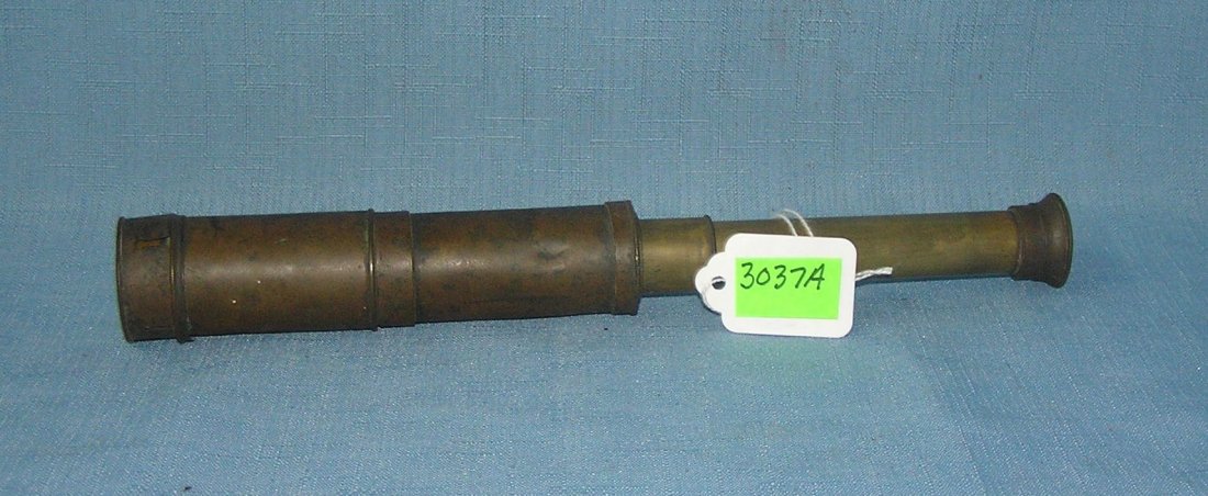 Antique brass telescope: Antique brass telescope est. value $100.00-$125.00