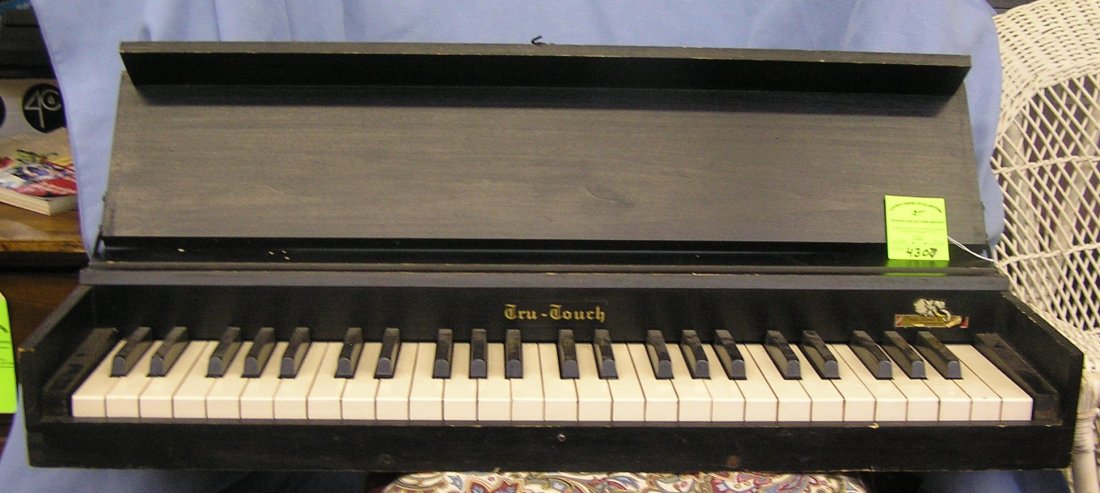 Early Tru-touch practice keyboard: Early Tru-touch practice keyboard, Pratt, Read and Co. early 1900's $75.00-$100.00