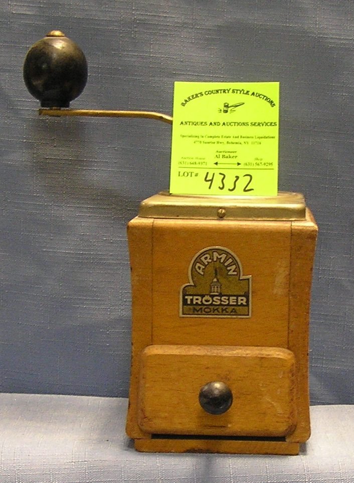 Antique coffee grinder: Antique coffee grinder $125.00-$150.00