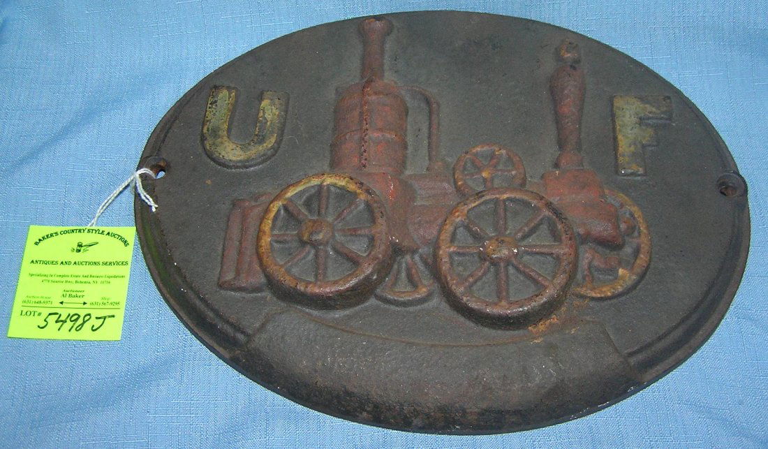 Antique cast iron fire mark for untied fire insurance: Antique cast iron fire mark for untied fire insurance company circa 1860’s $450.00-$500.00