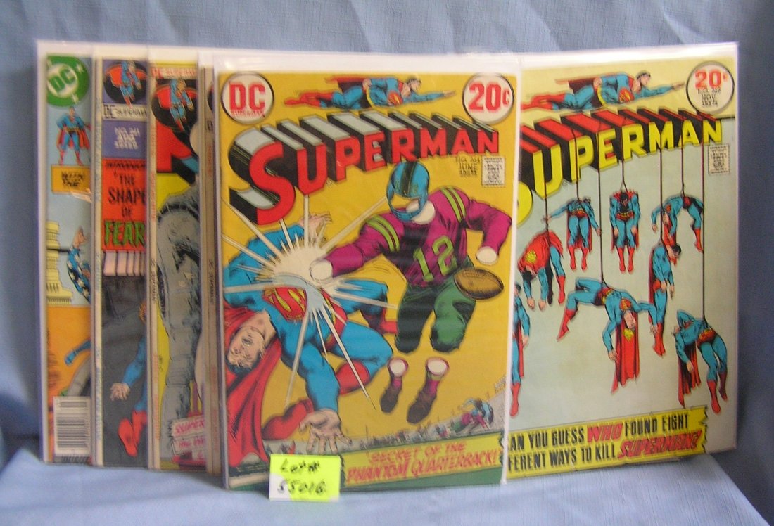 Group of early Superman comic books: Group of early Superman comic books est. value $80.00-$100.00
